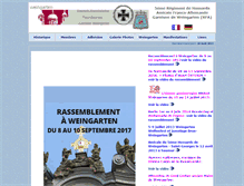 Tablet Screenshot of 5emeregimentdehussards-weingarten.fr